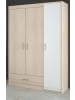 Parisot Kinderzimmer Set Hochbett 90x200 cm mit Schreibtisch Kleiderschrank