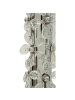 Mauro Ferretti Stehlampe aus Metall mit Harzblumen, Ø 45 x 157 cm