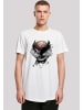 F4NT4STIC Long Cut T-Shirt Basketball Adler in weiß