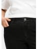 sheego Weite Jeans in black denim