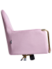 Beliani Bürostuhl ALTONA in Rosa/Gold - (W) 59 x (H) 84 x (L) 59 cm