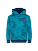 Trollkids Hoodie Lifjell in dark turquoise/madeira blue