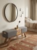 KADIMA DESIGN Design Turnbock Sitzbank mit Schubladen 120x56x30 cm