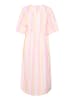 CULTURE Kleid CUbeha Loose fit in Pink/Yellow/Lavender Stripe