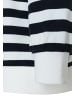 More & More sportives 3/4 Arm Sweatshirt, gestreift in marine/offwhite