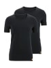 Bruno Banani Unterhemd / Shirt Kurzarm WARM UP in Schwarz