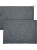 Erwin Müller Jacquard, Baumwollmischung Tischset 2er-Pack Cadiz in anthrazit