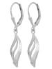 Adeliás Damen Ohrringe – Ohrhänger aus 925 Silber in silber