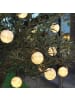 MARELIDA LED Solar Lichterkette Lampions L: 4,5m in weiß