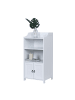 relaxdays Badezimmerschrank in Weiß - (B)40,5 x (H)86 x (T)36 cm