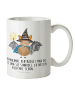 Mr. & Mrs. Panda Camping Tasse Fledermaus Zauberer mit Spruch in Weiß