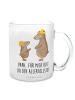 Mr. & Mrs. Panda Tasse Bären mit Hut mit Spruch in Transparent