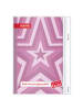 ROTH Hausaufgabenheft Unicolor für clevere Faule, Pink Star in Rosa
