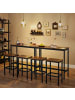 VASAGLE 4er-Set: Barhocker Barnet in Vintagebraun, Schwarz - (B)30 x (H)65 x (T)40 cm