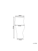 Beliani Blumenvase DYTIKO in Grau - (W) 16 x (H) 31 x (L) 16 cm