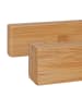 relaxdays Küchenrollenhalter in Natur - (B)31 x (H)3 x (T)9 cm