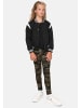 Urban Classics Urban Classics Damen Girls Inset College Sweat Jacket in black/white