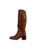 Divine Factory Stiefel mit Reißverschluss Braun