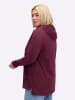 sheego Sweatjacke in bordeaux