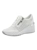 Marco Tozzi Sneaker in Weiß/Silber