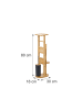 relaxdays WC Garnitur in Natur - (B)30 x (H)80 x (T)18 cm
