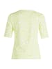 Betty Barclay Basic Shirt mit Rippenstruktur in Cream/Green