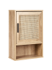 Beliani Badezimmerschrank ROSELL in Naturfarben/Braun - (W) 40 x (H) 60 x (L) 19 cm