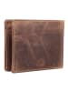 Greenburry Vintage Geldbörse RFID Schutz Leder 12 cm brown