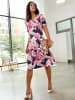 WITT WEIDEN Jersey-Kleid in marine-magenta-bedruckt