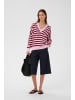 InWear Strickpullover FosterIW Relaxed fit in PINK/ZINFANDEL STRIPE