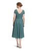 Vera Mont Cocktailkleid im Glitzer-Look in Green/Grey