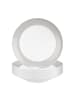 Seltmann Weiden 6er Set Suppenteller Liberty Pure Colors in ø 23,5 cm in New Grey