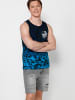 KOROSHI Tank Top Shirt in blau