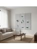 relaxdays 12 x Filzpinnwand in Grau - (B)30 x (H)30 x (T)0,9 cm