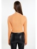 myMo Damen Cropped Strickjacke in Orange