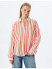 KOTON Shirt in Rot Gestreift