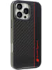 Audi Sport Handyhülle iPhone 16 Pro Max Stoßabsorbierende Hülle schwarz Carbon