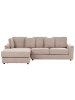 Beliani 2-tlg 4-Sitzer Sofa KOHLO in Beige/Schwarz