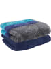 Erwin Müller Jacquard Duschtuch-Set 2er-Pack Paisley in türkis/marine