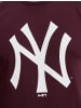 NEW ERA NEW ERA T-Shirts in maroon/white