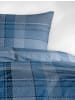 JACK 2 tlg. Biber Bettwäsche 135x200cm Classic Karo in Blau