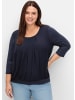 sheego Blusenshirt in tiefblau