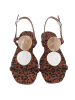 Ital-Design Sandale & Sandalette in Braun und Beige