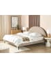 Beliani Doppelbett MARGUT in Beige - (W) 196 x (H) 116 x (L) 214 cm