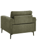 Beliani Sessel LOUSTO in Grün/Schwarz - (W) 102 x (H) 85 x (L) 65 cm