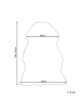 Beliani Schaffell ULURU in Violett - (W) 65 x (H) 8 x (L) 100 cm
