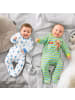 Erwin Müller Interlock-Jersey Baby-Schlafanzug 2er-Pack in grün/blau