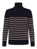 SAINT TROPEZ Rollkragen MilaSZ Gerade Passform in NightSky Atmos Stripe