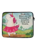 Mr. & Mrs. Panda Laptoptasche Einhorn Ballerina Design mit Spruch in Weiß