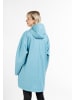 myMo Damen Oversized Regenmantel in Eisblau
